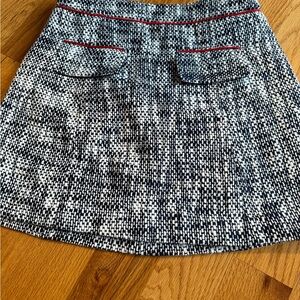 Sail to Sable Navy and White Mini Skirt